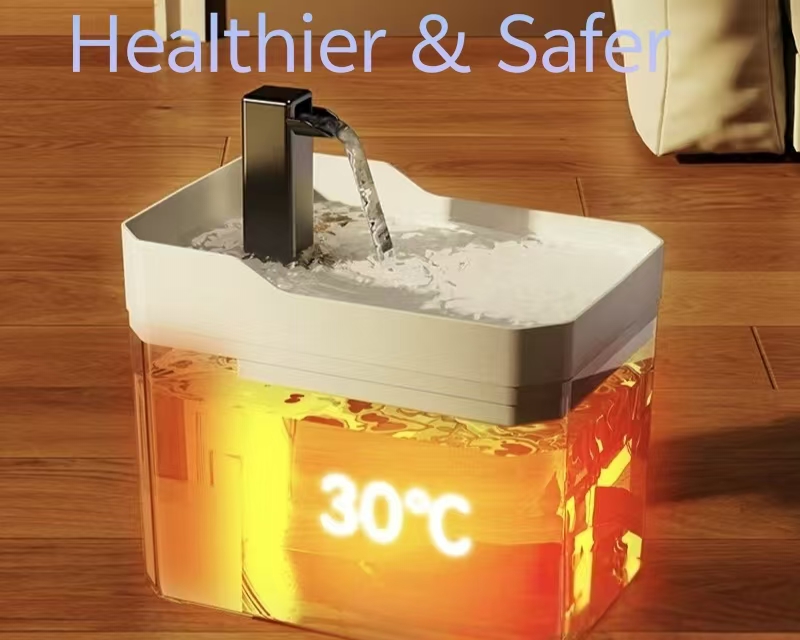 Constant‑Temperature Automatic Cat Water Fountain, Circulating Drinking Dispenser, Flowing Heated Water Bowl, Pet Supplies